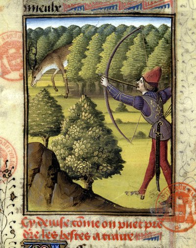Geyik avı - “” Gaston Phoebus, Foix Kontu, Béarn Lordu