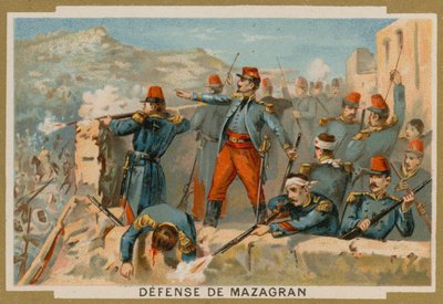 Fransızlar tarafından Mazagran Savunması, Cezayir, 1840 by French School