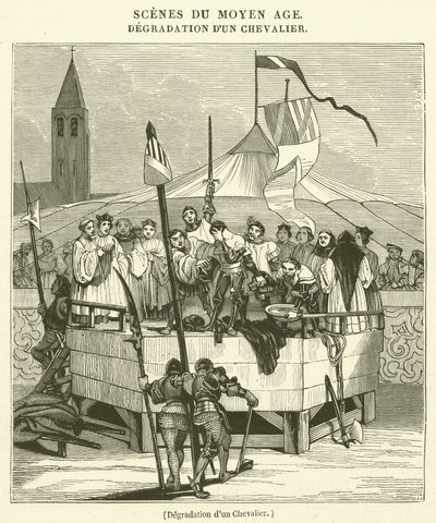 Bir Şövalyenin Bozulması (gravür) by French School