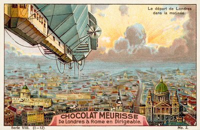Sabah Londra'dan hareket (chromolitho) by French School