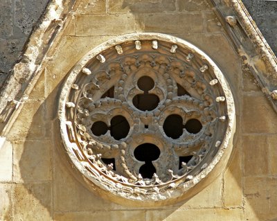 Batı cephesinde bir rozet tasviri by French School