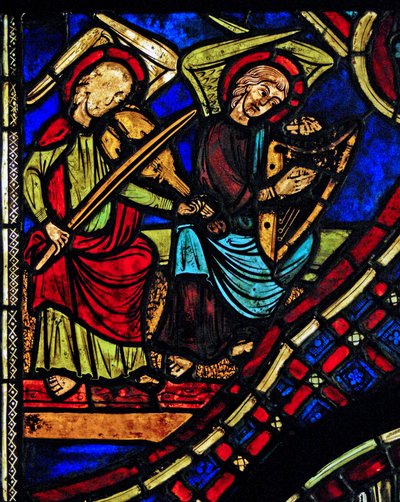 Müzisyen melekleri tasvir etmek (eski Varennes-Jarcy - aslen Abbey de Gercy