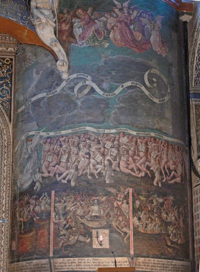 Son Yargının bir bölümünü tasvir eden by French School