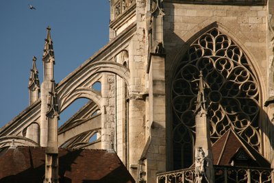 doğu ucunda uçan tonozları gösteren by French School
