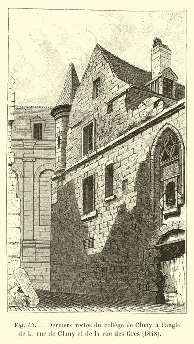 rue de Cluny ve rue des Gres