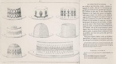 Antonin Carême tarafından Timbale de Macaroni için tasarımlar (gravür) by French School