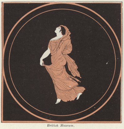 Yunan çanak çömlek detayı (renkli taş) by French School