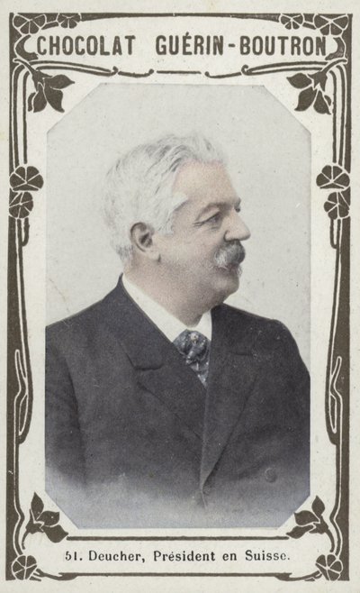 Deucher, İsviçre Cumhurbaşkanı (renkli fotoğraf) by French School