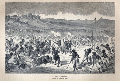 Keşfedilen Kanada: Spor. Amerikan Kızılderili lakros oyunu. Gustave Dore