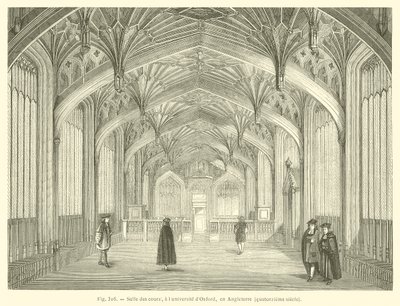 İlahiyat Okulu, Bodleian Kütüphanesi, Oxford (gravür) by French School