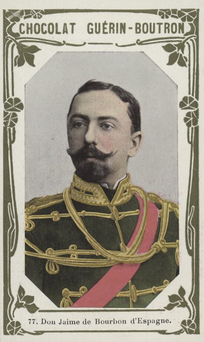 Don Jaime de Bourbon dEspagne (renkli fotoğraf) by French School