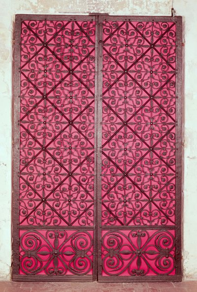 Rouen Katedrali korosundan kapı (demir) by French School