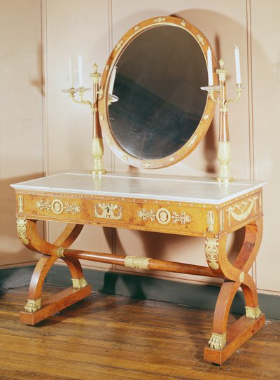 Tuvalet masası, First Empire Style (ahşap) by French School