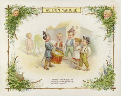 Davulcu çocuk çocuklarla konuşuyor by French School