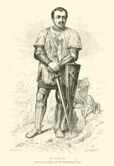Du Guesclin (gravür) by French School