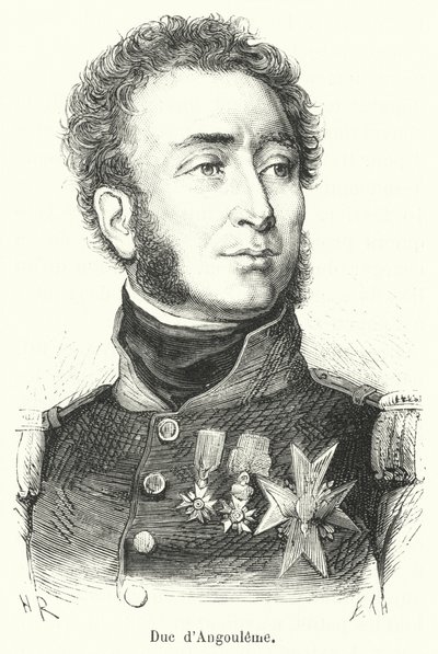 Angouleme Dükü (gravür) by French School