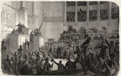 Orleans Düşesi, Chambre des Deputes (1848), Paris, Fransa - 1848 Devrimi - Republique