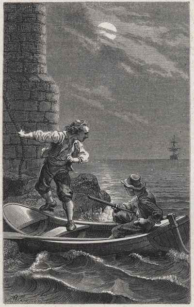 Duguay-Trouins İngiliz esaretinden kaçış by French School