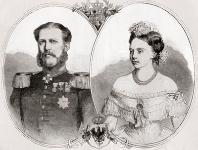 Mecklenburg-Schwerin Dükü William ve eşi Prenses Frederica Wilhelmina Louise Elisabeth Alexandrine, 