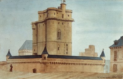 Vincennes kalesinin zindanı by French School