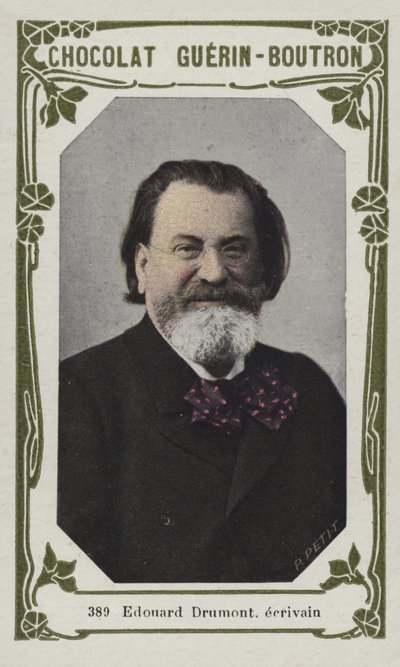 Edouard Drumont, ecrivain (renkli fotoğraf) by French School