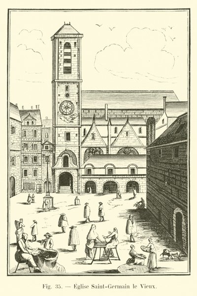 Saint Germain le Vieux Kilisesi by French School