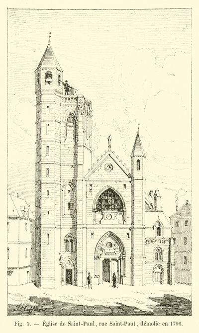 Saint-Paul Kilisesi, rue Saint-Paul, 1796