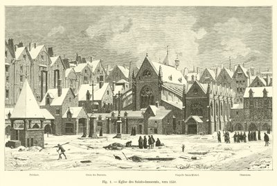 1550 dolaylarında Azizler-Masumlar Kilisesi by French School