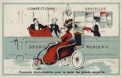 Mağaza ziyaretleri için elektrikli koltuklar by French School