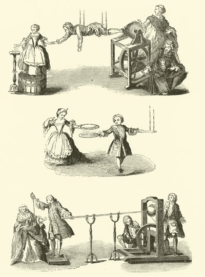 Elektrik deneyleri (gravür) by French School