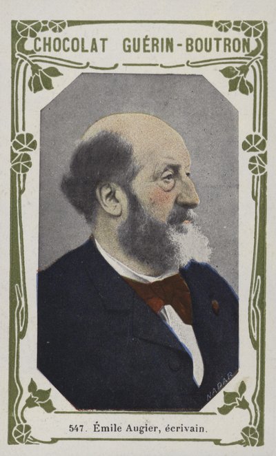 Emile Augier, yazar (renkli fotoğraf) by French School