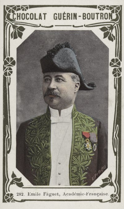 Emile Faguet, Academie-Francaise (renkli fotoğraf) by French School