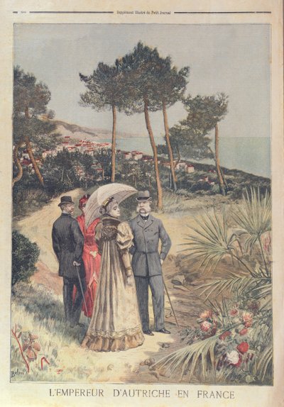 Avusturya İmparatoru Franz Josef, eşi İmparatoriçe Elizabeth ile Fransız Rivierası