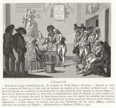 Eşitlik, Fransız Devrimi, 1793 by French School