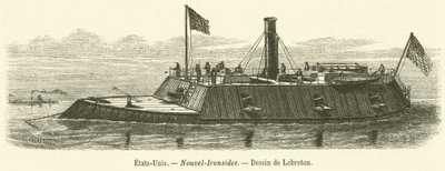 Amerika Birleşik Devletleri, New Ironsides (gravür) by French School