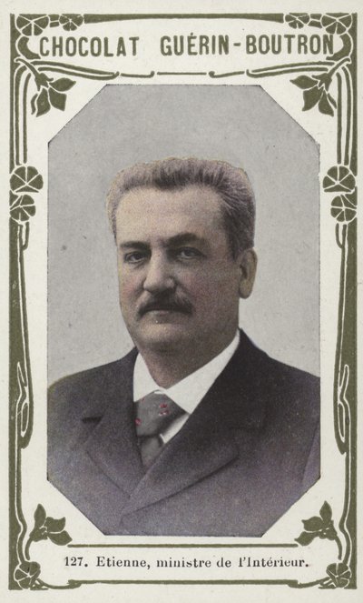 Etienne, İçişleri Bakanı (renkli fotoğraf) by French School