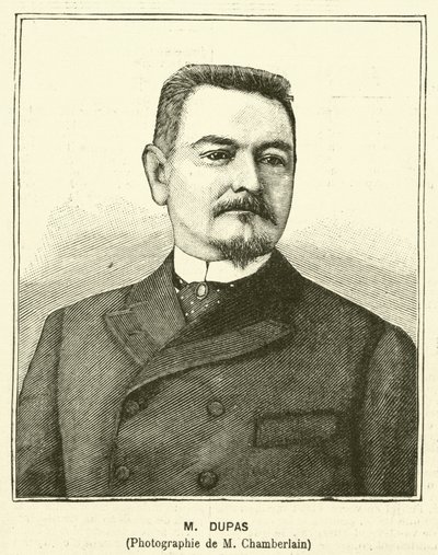Eugene Dupas, Fransız memur (gravür) by French School