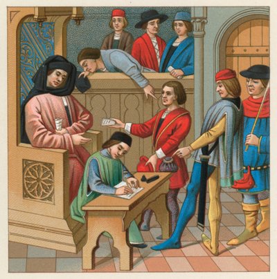 Avrupa Orta Çağ Kostümü by French School