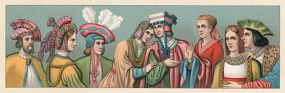 Avrupa XV-XVI.Yüzyıl Kostümü by French School