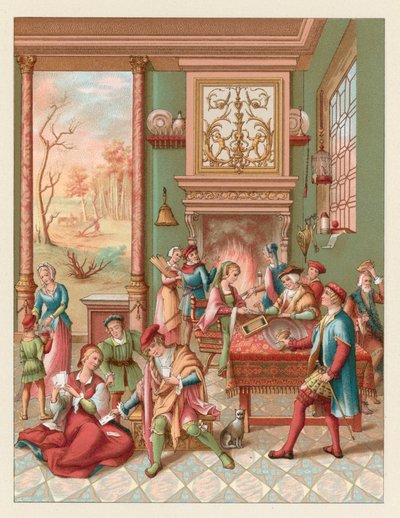 Avrupa XV-XVI. Yüzyıl Kostümü by French School