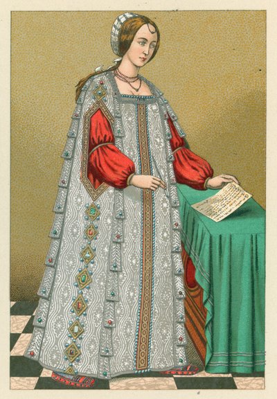 Avrupa XVI. Yüzyıl Kostümü by French School