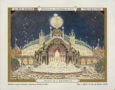 Evrensel Sergi 1900 Elektrik by French School