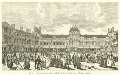 Fransız Sanayi ürünlerinin Louvre avlusunda sergilenmesi, 1801 by French School