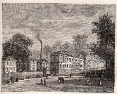 Saint Cloud parkında mimar Laudin