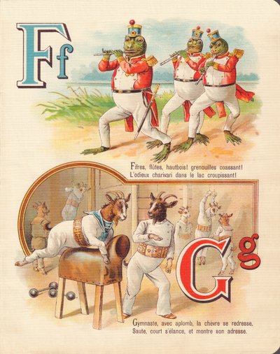 FG: Kurbağa, fife, keçi, jimnastik by French School