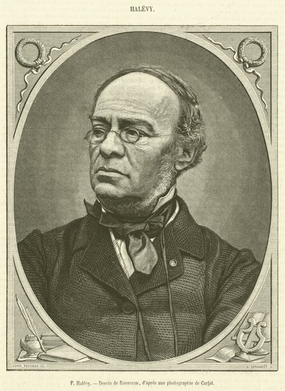 F Halevy (gravür) by French School