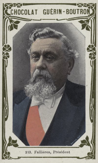 Fallieres, Başkan (renkli fotoğraf) by French School