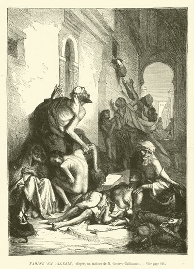 Kıtlık ve Cezayir by French School