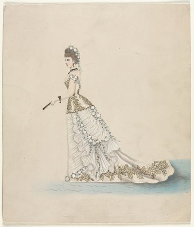 Moda Çalışması (Worth için tasarlanmıştır) by French School