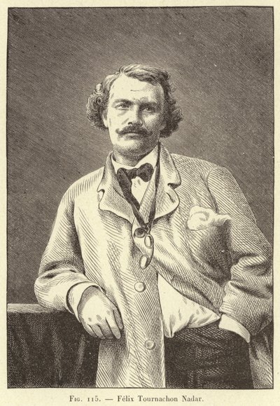 Felix Tournachon Nadar (gravür) by French School